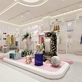 Cute Children's Clothing Store With Window Displays Stuffed Toys And Fashion Apparel