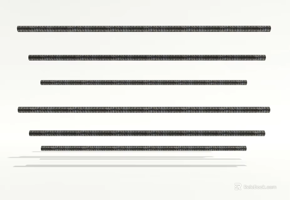High Quality Hardware Tools Abrasive Sandpaper Strips for Wood Metal Surface Finishing in Various Lengths 3d model 