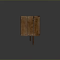 Wooden Birdhouse On Metal Pole For Outdoor Garden Decoration And Bird Habitat