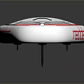 White And Red Paddle Board For Water Sports With Reader T Logo And Reaber Design