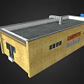 Commercial Building With Yellow Exterior Offering Rent Carpet And Industrial Flooring Services