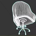 Brown Diamond Pattern Padded Office Chair With Metal Base And Swivel Casters