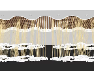 Modern Chandelier Lobby Chandelier Metal Chandelier 3d model