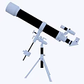 Inflatable Telescope Model With White Black Design And Tripod Stand For Outdoor Use
