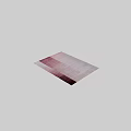 Modern Square Rug With Pink Purple Beige Color Block Textured Pattern Design