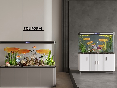 Fish tank aquarium model