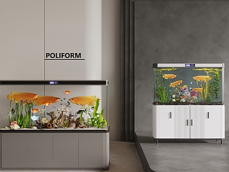 Fish tank aquarium 3d model