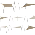 Industrial Tensile Fabric Structure Equipment with Various Shapes and Support Frames