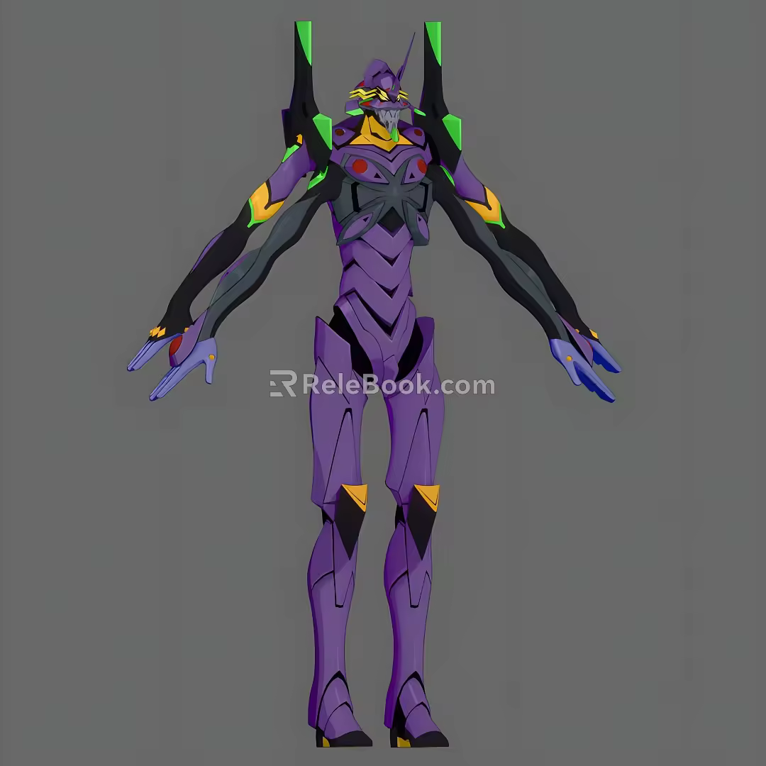 Cartoon sci-fi robot anime animation cartoon sci-fi mecha robot movie game 3d model