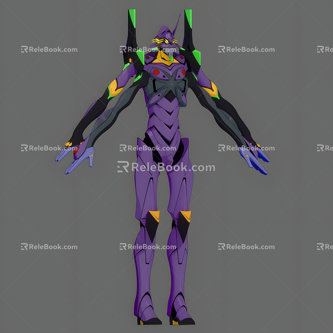 Cartoon sci-fi robot anime animation cartoon sci-fi mecha robot movie game 3d model