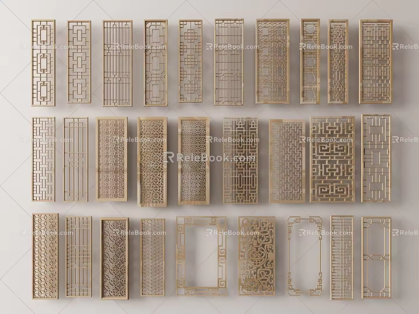 New Chinese Partition 3d model