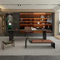 Modern study 3d model
