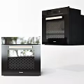 Black Kitchen Appliances With Glass Door And Modern Sleek Design Features