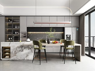 Modern Restaurant Nakajima Wine Cabinet Refrigerator 3d model
