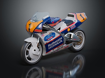 Honda Motorcycle Hyundai Motorcycle 3d model