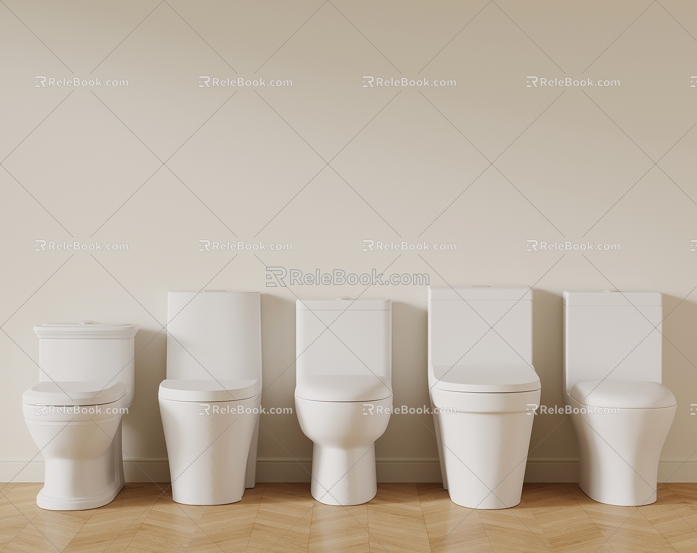 Bathroom supplies toilet intelligent toilet 3d model