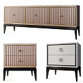Various Style Storage Cabinets With Striped Panels Gold Handles White Drawers And Black Legs