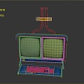 Wall Terminal Wall Terminal Computer PC 3d model