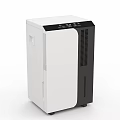 Home Use Dehumidifier With White And Black Design And Digital Control Panel 3d model