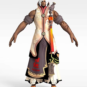 Sword Spirit game character 3d model