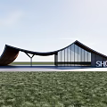 Modern Station Park Station Ecological Station Public Toilet Landscape Architecture Interesting Ramp Park Commissary 3d model