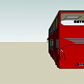 modern bus double-decker bus 3d model