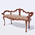 Classic Single Sofa With Carved Wooden Frame And Beige Cushion Design
