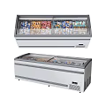 Commercial Display And Chest Freezers In Stainless Steel For Frozen Foods Storage