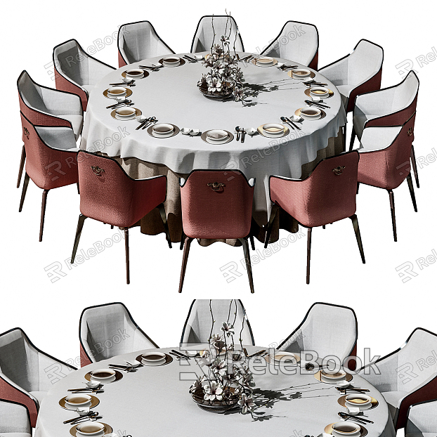 New Chinese Dining Table and Chair Combination Dining Table and Chair model