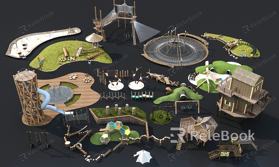 Ecological amusement facilities model