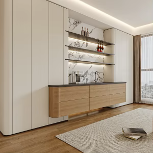Modern Sideboard Modern Suspension Sideboard 3d model