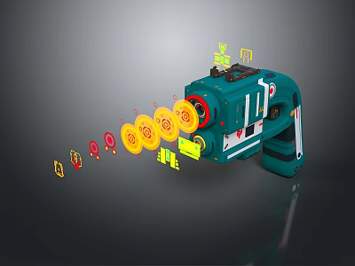 Science Fiction Firearms Next Generation Firearms Science Fiction Game Gun Game Firearms Game Gun Concept Gun Laser Gun 3d model