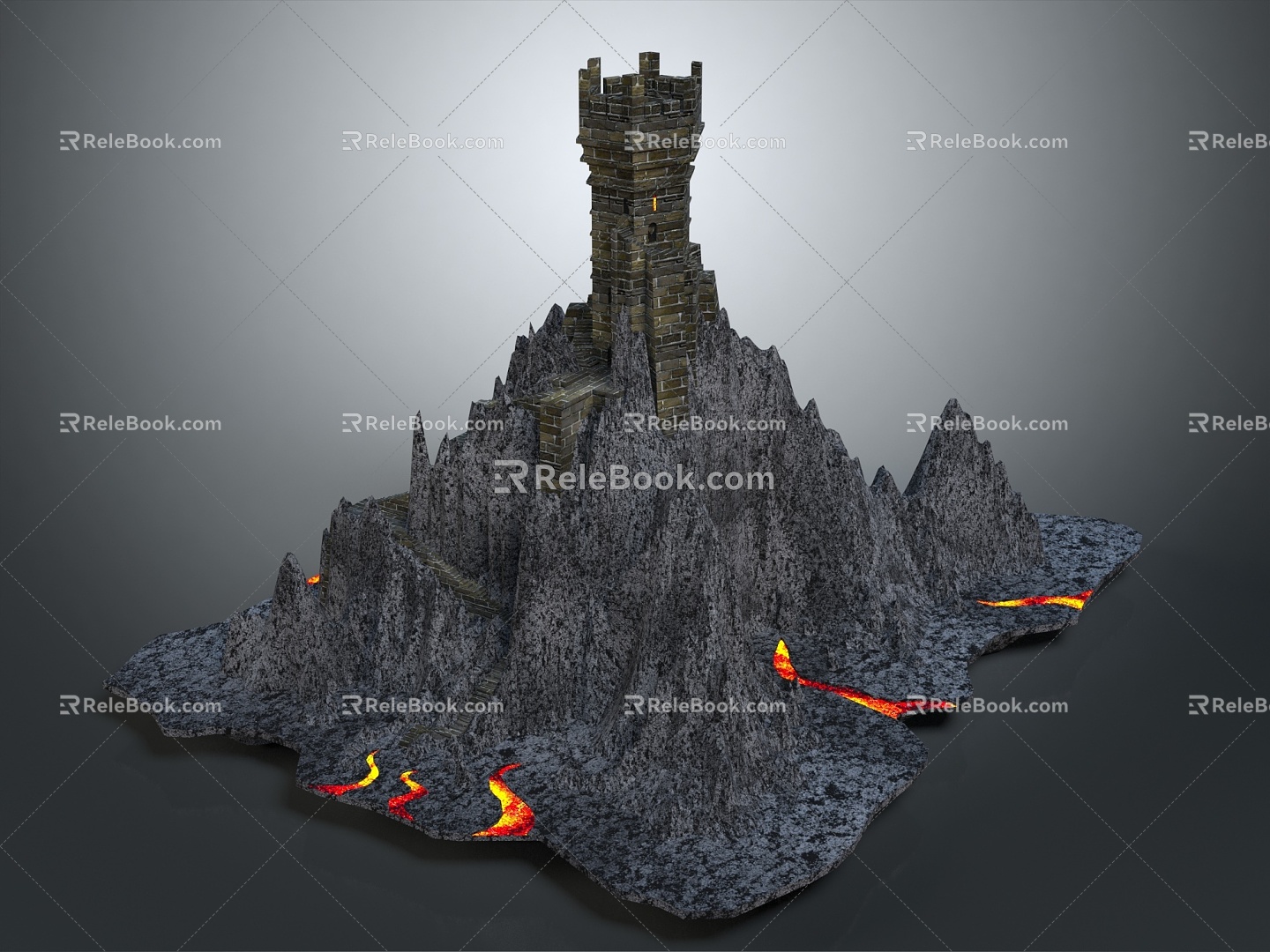 Modern Cartoon Building Cartoon Castle Animation Castle Castle Fortress 3d model