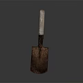 Ornamental Vintage Garden Trowel Decorative Piece With Rusted Metal Blade And Wooden Handle