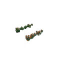 Vibrant Orange Flowers With Lush Green Leaves In Various Garden Plant Sizes