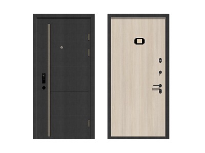 Modern swing door single door model