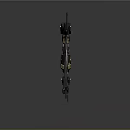 Mythical Creature With Black And Gold Mechanical Wings Symmetric Shiny Reflection