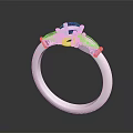 Elegant Fashion Ring Featuring Central Blue Sapphire And Diamond Accents On Silver Metal Band