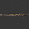 Wooden Building Model Components Including Planks Panels And Rooftop Parts