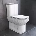 Modern White Ceramic Toilet with One Piece Design Smooth Surface and Comfortable Seat