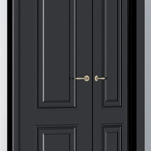 Modern Solid Wood Door 3d model