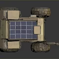 Advanced Planetary Exploration Rover With Solar Panel Camera And Large Off Road Wheels