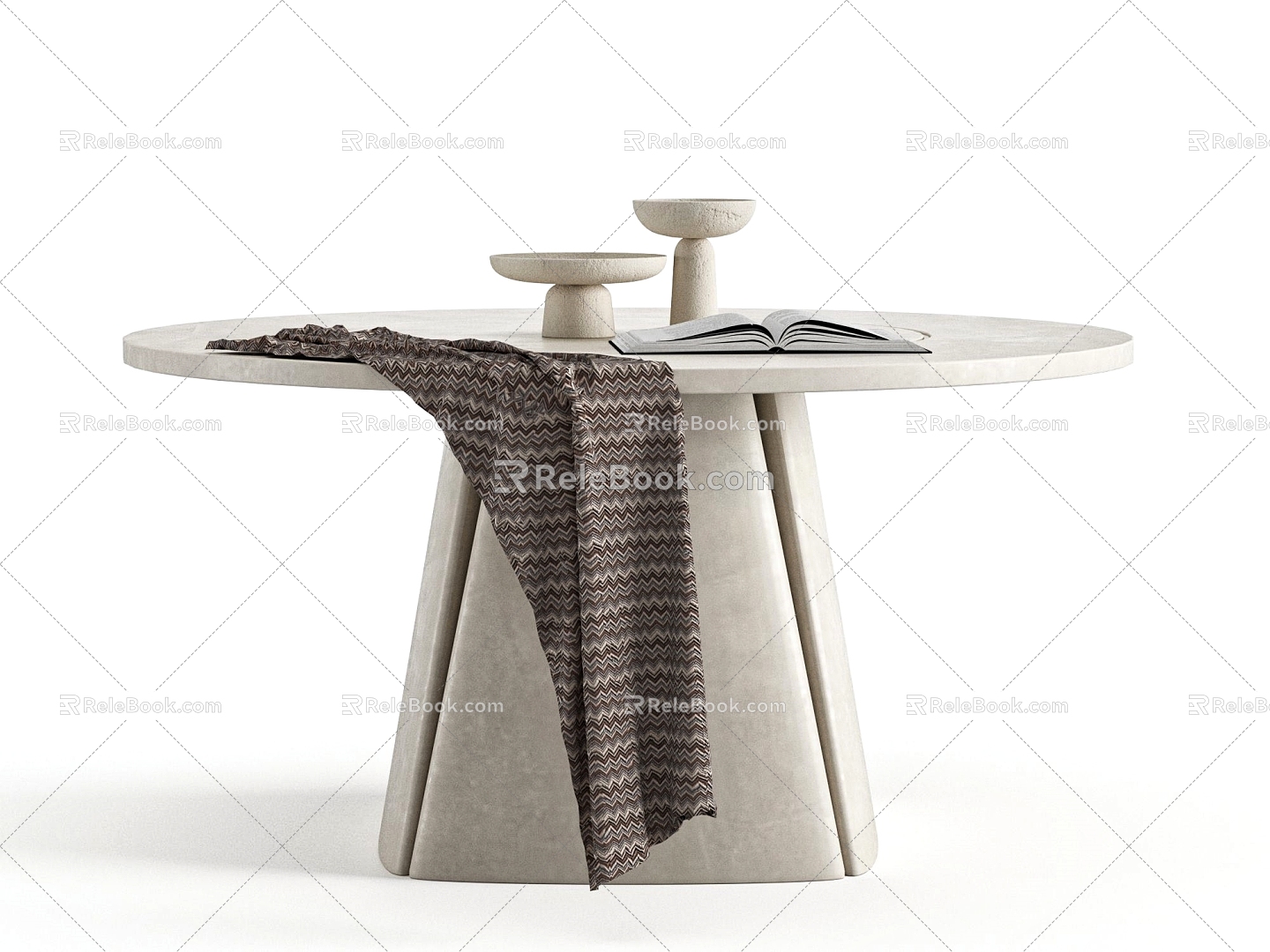 Table Round Table 3d model