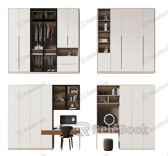 Modern wardrobe dresser model