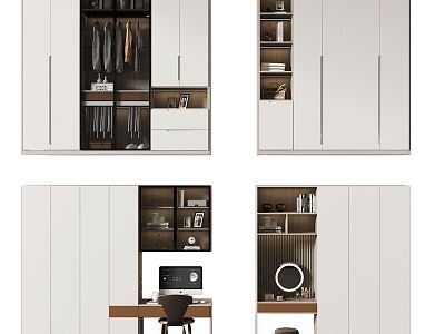 Modern wardrobe dresser model