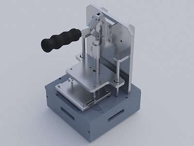 Online burning fixture production equipment 3d model