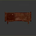 Red Wooden Shoe Cabinet with Lockable Door Open Shelves and Sturdy Legs Modern Design