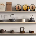 Tea Set Ornaments 3d model
