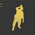 Red Headed Adventurer Drinking From Red Cup With Waist Tools In Gray Background