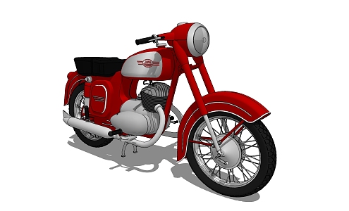 Modern Motorcycle 3d model